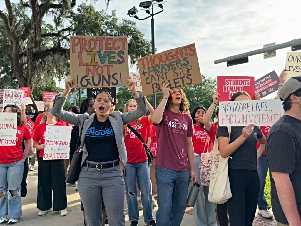 Gun protest